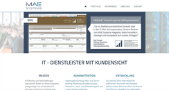 Desktop Screenshot of mae-systems.de