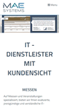 Mobile Screenshot of mae-systems.de