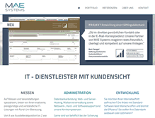 Tablet Screenshot of mae-systems.de
